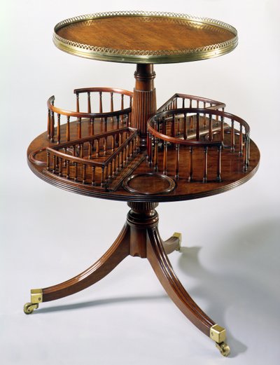 Sheraton two-tier dumb waiter by English School